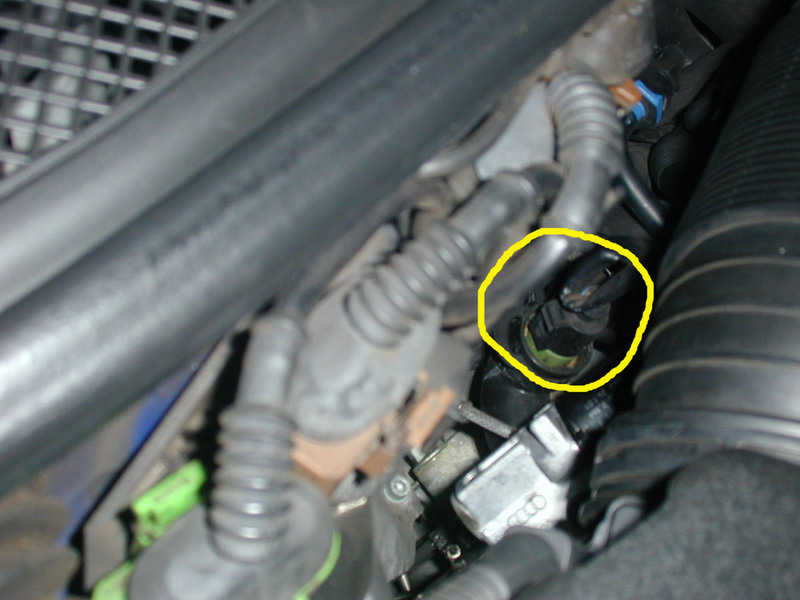2003 ford mustang coolant temperature sensor location